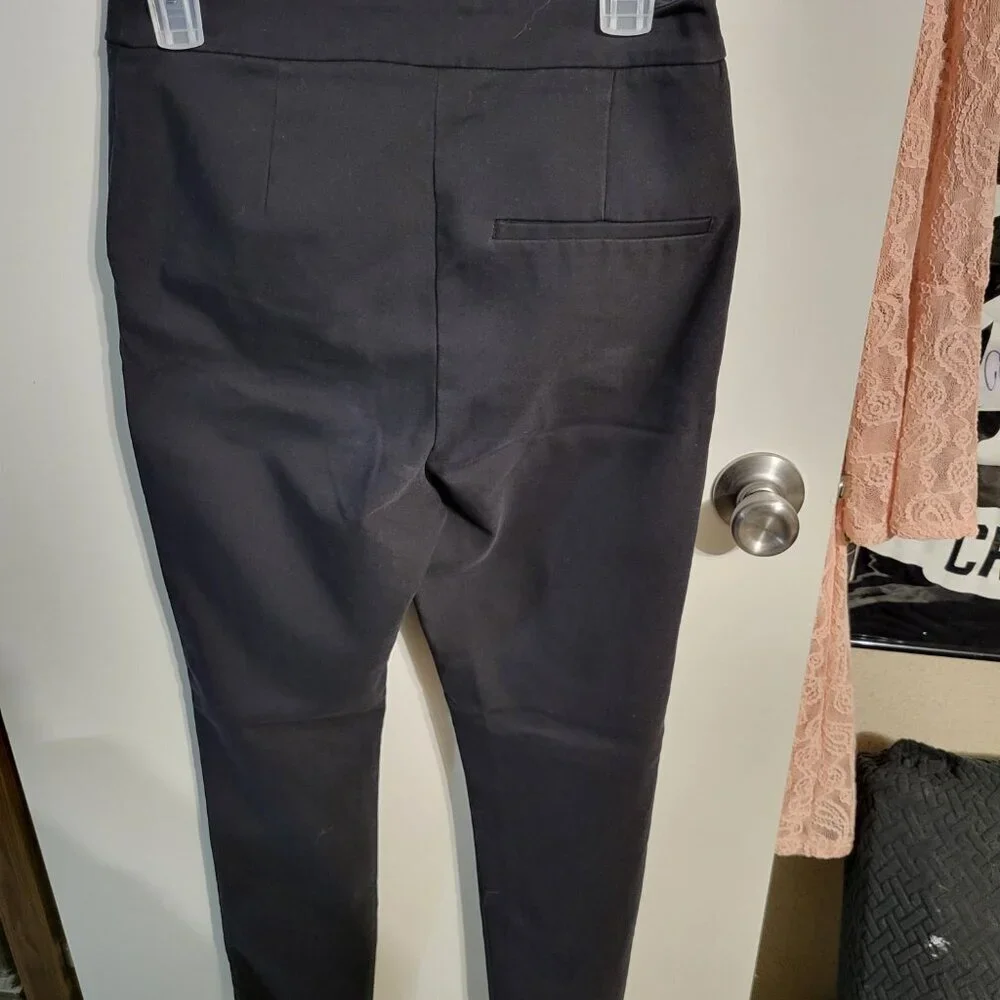 ZARA WOMANS CLASSIC BLACK TROUSERS DRESS PANTS SZ 6